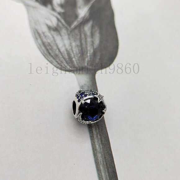 Pandora Celestial Blue Sparkling Stars Charm - Picture 2 of 7